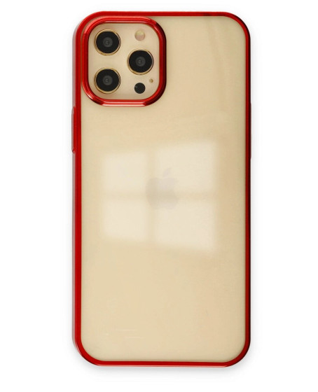 Apple İphone 12 Pro Max Kılıf Element Silikon - Kırmızı