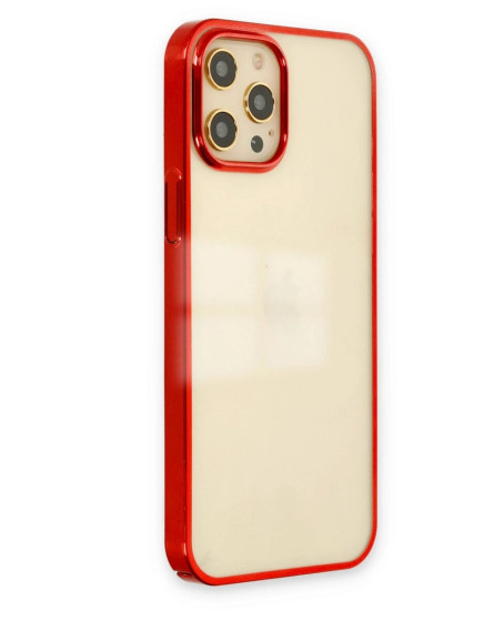 Apple İphone 12 Pro Max Kılıf Element Silikon - Kırmızı
