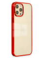 Apple İphone 12 Pro Max Kılıf Element Silikon - Kırmızı