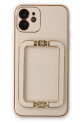 Apple İphone 12 Kılıf Coco Elit Kapak - Gold Apple İphone 12 Kılıf Coco Elit Kapak - Gold