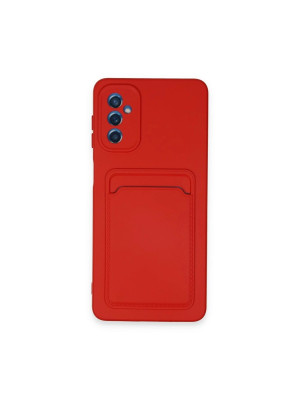 Samsung Galaxy A14 4g Kılıf Kelvin Kartvizitli Silikon - Kırmızı