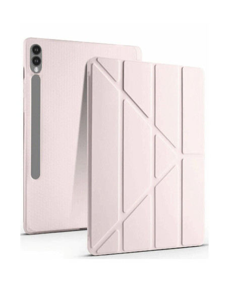 Samsung Galaxy X610 Tab S9 Fe Plus 12.4 Kılıf Kalemlikli Mars Tablet Kılıfı - Rose Gold Samsung Galaxy X610 Tab S9 Fe Plus 12.4 Kılıf Kalemlikli Mars Tablet Kılıfı - Rose Gold