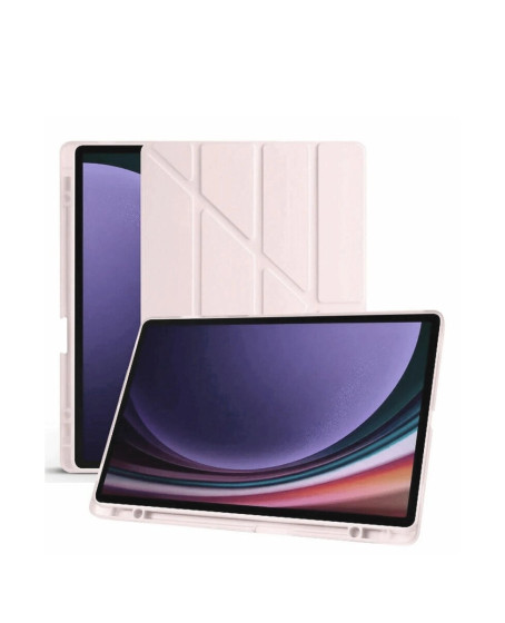 Samsung Galaxy X610 Tab S9 Fe Plus 12.4 Kılıf Kalemlikli Mars Tablet Kılıfı - Rose Gold Samsung Galaxy X610 Tab S9 Fe Plus 12.4 Kılıf Kalemlikli Mars Tablet Kılıfı - Rose Gold
