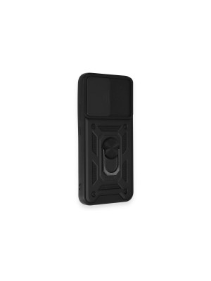 Samsung Galaxy A54 5g Kılıf Pars Lens Yüzüklü Silikon - Siyah