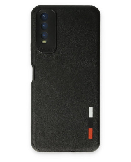 Vivo Y11s Kılıf Loop Deri Silikon - Siyah