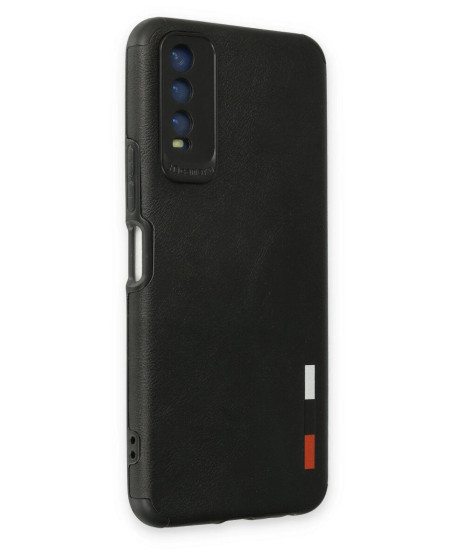Vivo Y11s Kılıf Loop Deri Silikon - Siyah