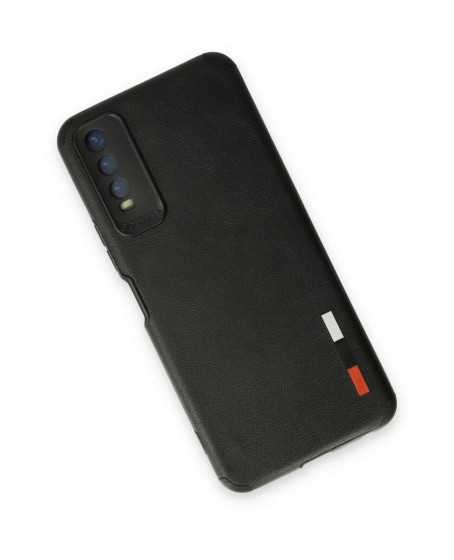Vivo Y11s Kılıf Loop Deri Silikon - Siyah
