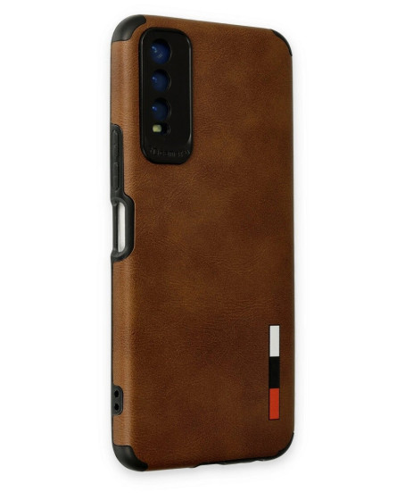 Vivo Y11s Kılıf Loop Deri Silikon - Kahverengi Vivo Y11s Kılıf Loop Deri Silikon - Kahverengi