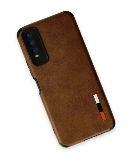 Vivo Y11s Kılıf Loop Deri Silikon - Kahverengi Vivo Y11s Kılıf Loop Deri Silikon - Kahverengi