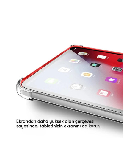 Samsung Galaxy T737 Tab S7 Fe 12.4 Kılıf Anti Shock Tablet Silikon - Şeffaf Samsung Galaxy T737 Tab S7 Fe 12.4 Kılıf Anti Shock Tablet Silikon - Şeffaf