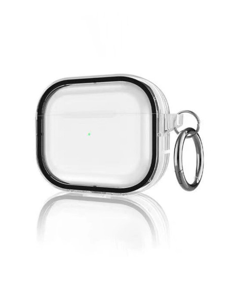 Apple Airpods Pro 2 (2.nesil) Shiny Şeffaf Kılıf - Siyah Apple Airpods Pro 2 (2.nesil) Shiny Şeffaf Kılıf - Siyah