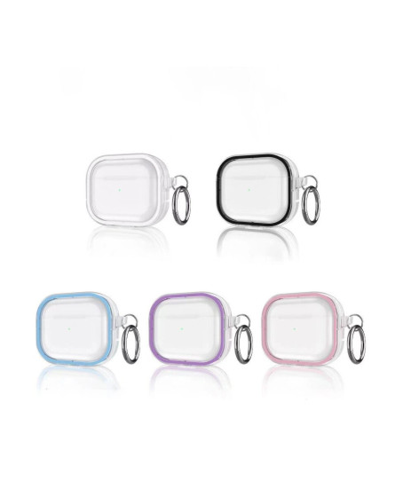 Apple Airpods Pro 2 (2.nesil) Shiny Şeffaf Kılıf - Siyah Apple Airpods Pro 2 (2.nesil) Shiny Şeffaf Kılıf - Siyah