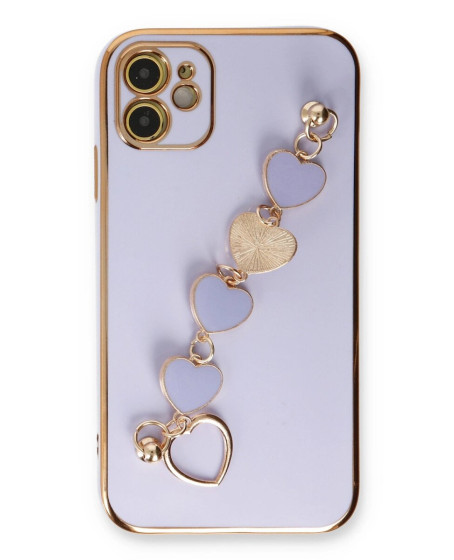 Apple İphone 12 Kılıf Esila Silikon - Lila Apple İphone 12 Kılıf Esila Silikon - Lila