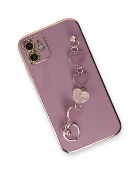 Apple İphone 12 Kılıf Esila Silikon - Mor Apple İphone 12 Kılıf Esila Silikon - Mor