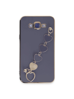 Samsung Galaxy J7 Kılıf Esila Silikon - Gri