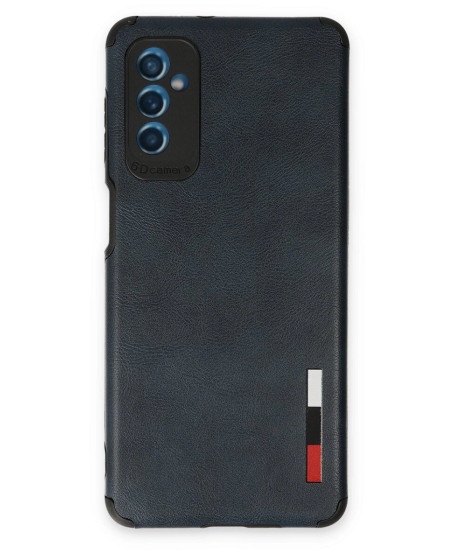 Samsung Galaxy M52 5g Kılıf Loop Deri Silikon - Lacivert