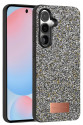 Onegif Samsung Galaxy S24 Plus Bright Simli Kapak - Gold