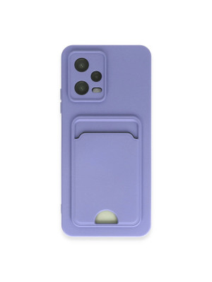 Xiaomi Poco X5 5g Kılıf Kelvin Kartvizitli Silikon - Lila