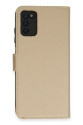 Samsung Galaxy A03s Kılıf Trend S Plus Kapaklı Kılıf - Gold Samsung Galaxy A03s Kılıf Trend S Plus Kapaklı Kılıf - Gold