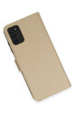Samsung Galaxy A03s Kılıf Trend S Plus Kapaklı Kılıf - Gold Samsung Galaxy A03s Kılıf Trend S Plus Kapaklı Kılıf - Gold