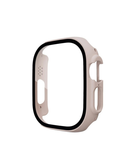 Apple Watch Ultra 49mm Desert Camlı Kasa Ekran Koruyucu - Metalik Gold Apple Watch Ultra 49mm Desert Camlı Kasa Ekran Koruyucu - Metalik Gold