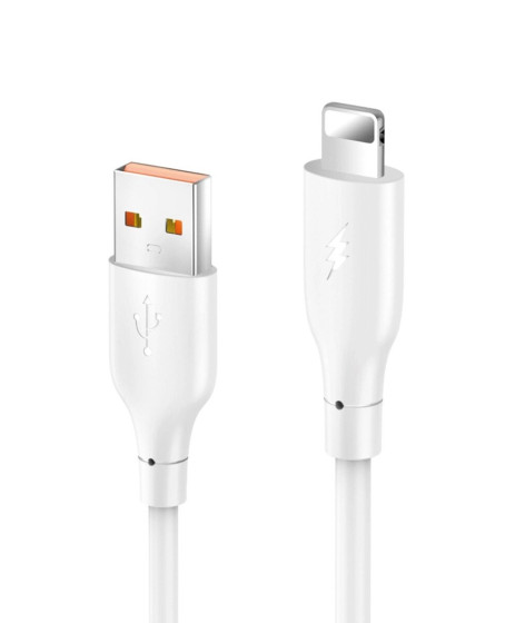 Dc64 Usb To Lightning 1m 3.0a Hızlı Şarj Kablo - Beyaz