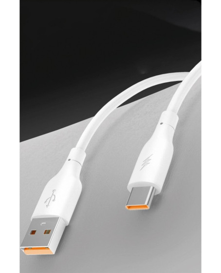 Dc64 Usb To Lightning 1m 3.0a Hızlı Şarj Kablo - Beyaz