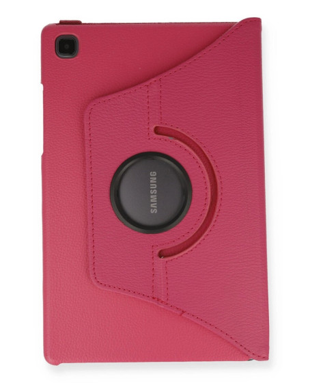 Samsung Galaxy T500 Tab A7 10.4 Kılıf 360 Tablet Deri Kılıf - Pembe