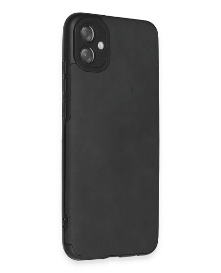 Samsung Galaxy A04e Kılıf Loop Deri Silikon - Siyah