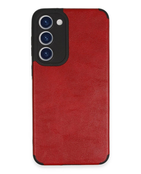 Samsung Galaxy S23 Plus Kılıf Loop Deri Silikon - Kırmızı Samsung Galaxy S23 Plus Kılıf Loop Deri Silikon - Kırmızı