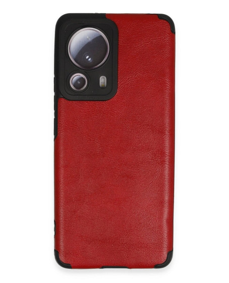 Xiaomi Mi 13 Lite Kılıf Loop Deri Silikon - Kırmızı Xiaomi Mi 13 Lite Kılıf Loop Deri Silikon - Kırmızı