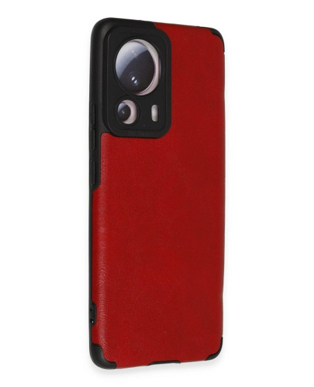 Xiaomi Mi 13 Lite Kılıf Loop Deri Silikon - Kırmızı Xiaomi Mi 13 Lite Kılıf Loop Deri Silikon - Kırmızı