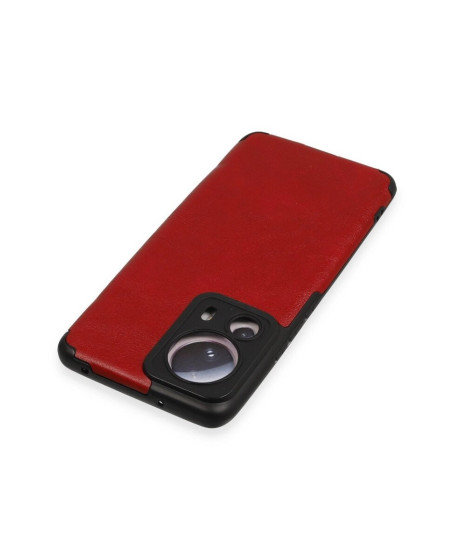 Xiaomi Mi 13 Lite Kılıf Loop Deri Silikon - Kırmızı Xiaomi Mi 13 Lite Kılıf Loop Deri Silikon - Kırmızı