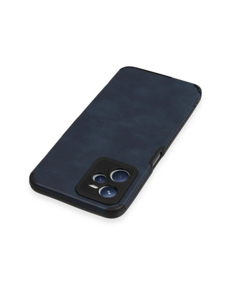 Realme C35 Kılıf Loop Deri Silikon - Lacivert Realme C35 Kılıf Loop Deri Silikon - Lacivert