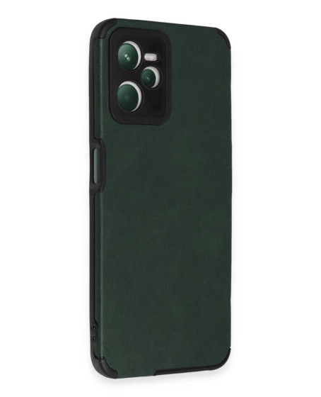 Realme C35 Kılıf Loop Deri Silikon - Yeşil Realme C35 Kılıf Loop Deri Silikon - Yeşil