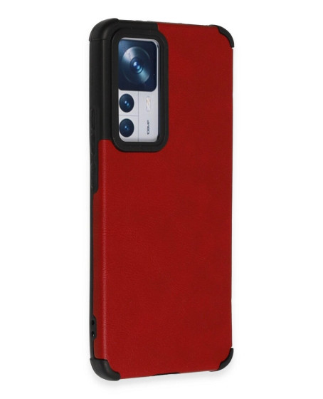 Xiaomi Mi 12t Kılıf Loop Deri Silikon - Kırmızı Xiaomi Mi 12t Kılıf Loop Deri Silikon - Kırmızı