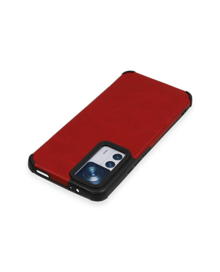 Xiaomi Mi 12t Kılıf Loop Deri Silikon - Kırmızı Xiaomi Mi 12t Kılıf Loop Deri Silikon - Kırmızı