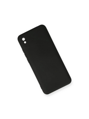 Xiaomi Redmi 9a Kılıf Nano İçi Kadife Silikon - Siyah Xiaomi Redmi 9a Kılıf Nano İçi Kadife Silikon - Siyah