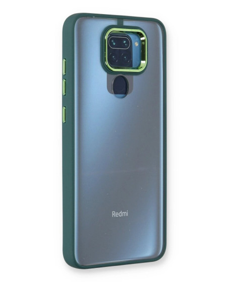 Xiaomi Redmi Note 9 Kılıf Dora Kapak - Haki Yeşil