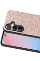 Onegif Samsung Galaxy S24 Fe Bright Simli Kapak - Pembe Onegif Samsung Galaxy S24 Fe Bright Simli Kapak - Pembe