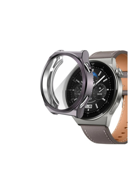 Huawei Watch Gt3 Pro 43mm Dota Camlı Kasa Ekran Koruyucu - Uzay Grisi Huawei Watch Gt3 Pro 43mm Dota Camlı Kasa Ekran Koruyucu - Uzay Grisi