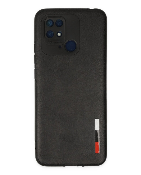 Xiaomi Redmi 10c Kılıf Loop Deri Silikon - Siyah