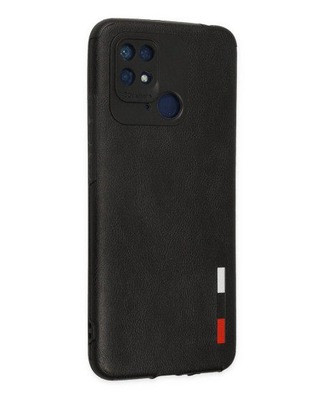 Xiaomi Redmi 10c Kılıf Loop Deri Silikon - Siyah