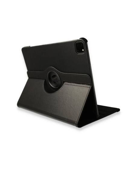 Apple İpad Pro 12.9 (2021) Kılıf 360 Tablet Deri Kılıf - Siyah Apple İpad Pro 12.9 (2021) Kılıf 360 Tablet Deri Kılıf - Siyah
