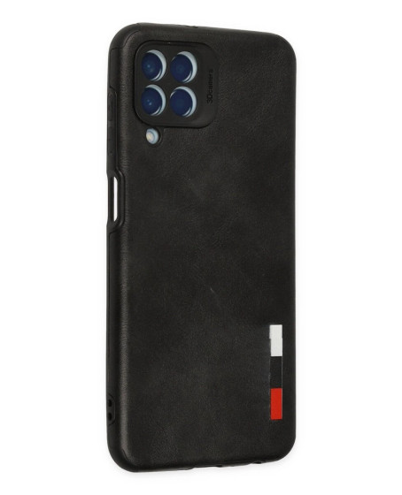 Samsung Galaxy M33 Kılıf Loop Deri Silikon - Siyah