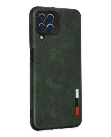 Samsung Galaxy M33 Kılıf Loop Deri Silikon - Yeşil