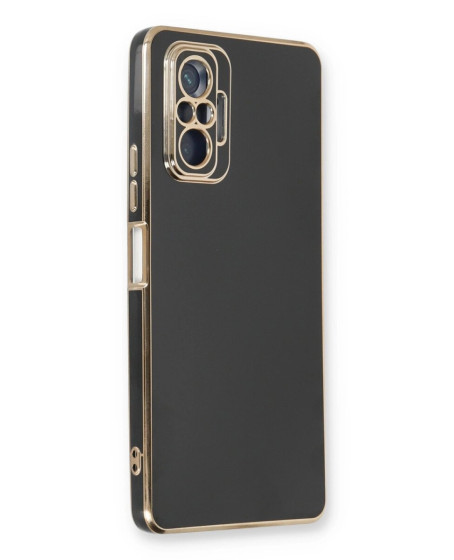 Xiaomi Redmi Note 10 Pro Kılıf Volet Silikon - Siyah