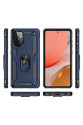 Samsung Galaxy A72 Kılıf Sofya Yüzüklü Silikon Kapak - Lacivert