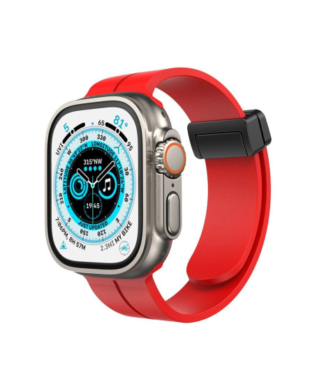 Apple Watch 38mm Kr412 Elegance Stylısh Kordon (saat Değildir) - Kırmızı