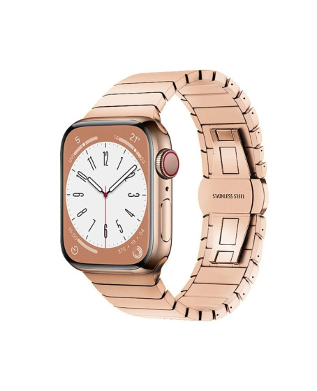 Apple Watch 38mm Kr413 Fine Steel Kordon (saat Değildir) - Rose Apple Watch 38mm Kr413 Fine Steel Kordon (saat Değildir) - Rose